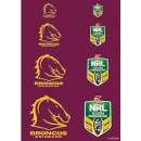 Broncos NRL Logo Icing Sheet